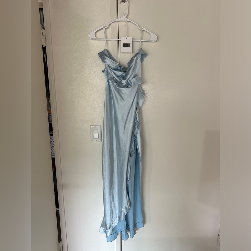 Blue bridesmaid dress